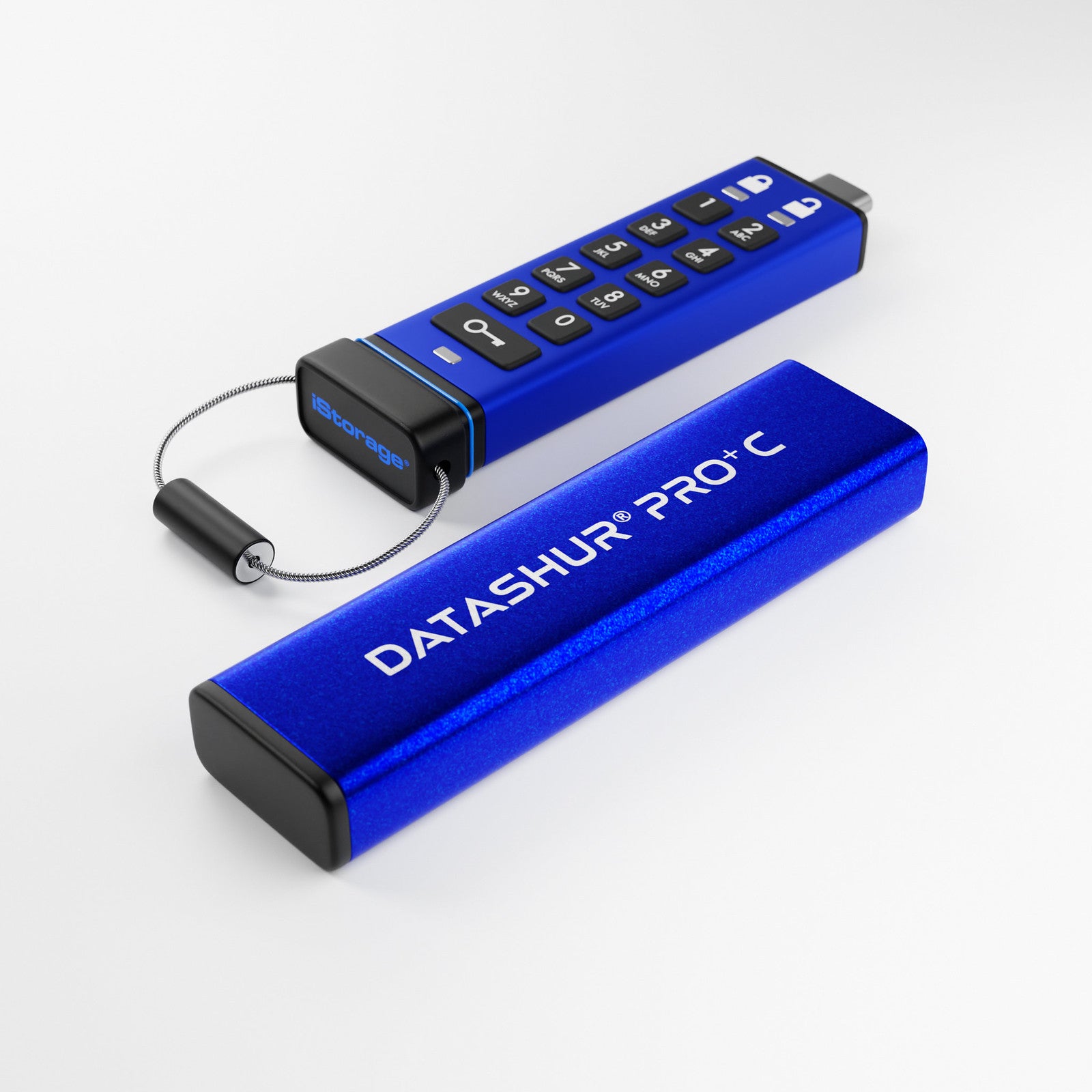 iStorage datAshur PRO+C USB-Stick 128 GB – USB-C 3.2 Gen 1, 310/246 MB/s, AES-256, FIPS 140-3 Level 3, IP68
