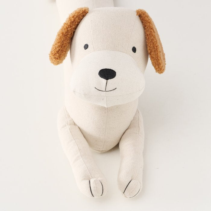 Boltze Türstopper Bello – Hund 76,5 × 15 × 20 cm, Polyester, Sand, Baumwolle, Braun/Beige, für Türen
