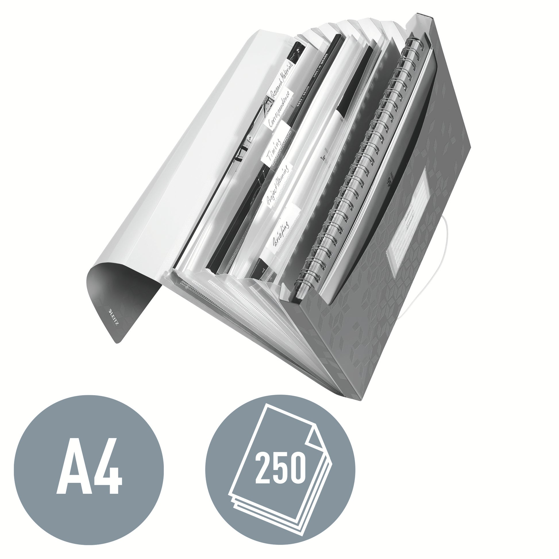 Leitz Sammelmappe für A4, Kunststoff, weiss