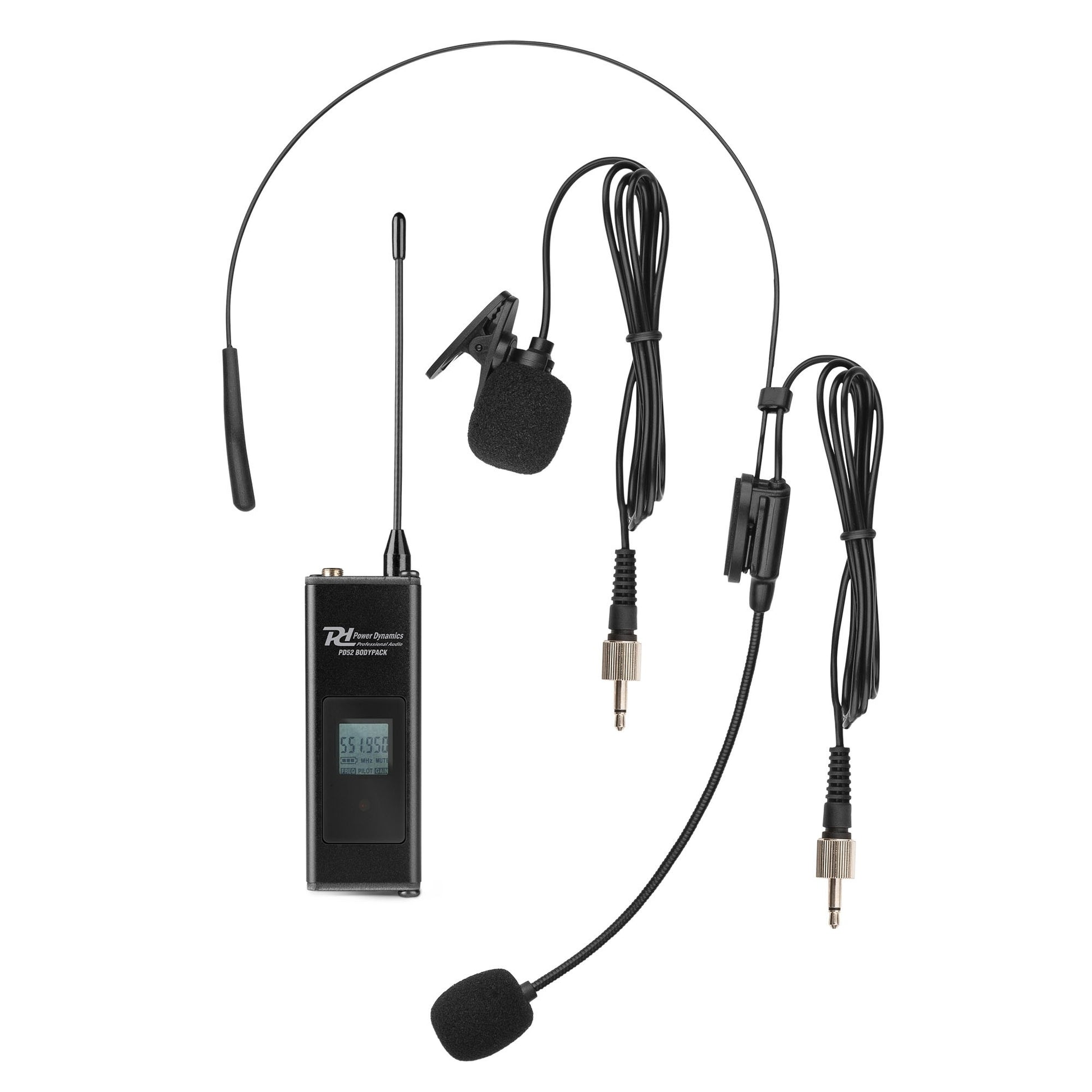 Power Dynamics PD528B Headsetmikrofon 8er-Set – USB, 6,35 mm Klinke, XLR, Kabellos, Niere, 500–530 MHz