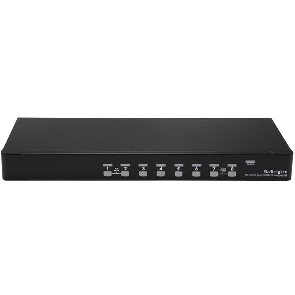 StarTech.com 8-Port VGA KVM-Switch – 1920 × 1440, USB 2.0-Hub, Rack 1U