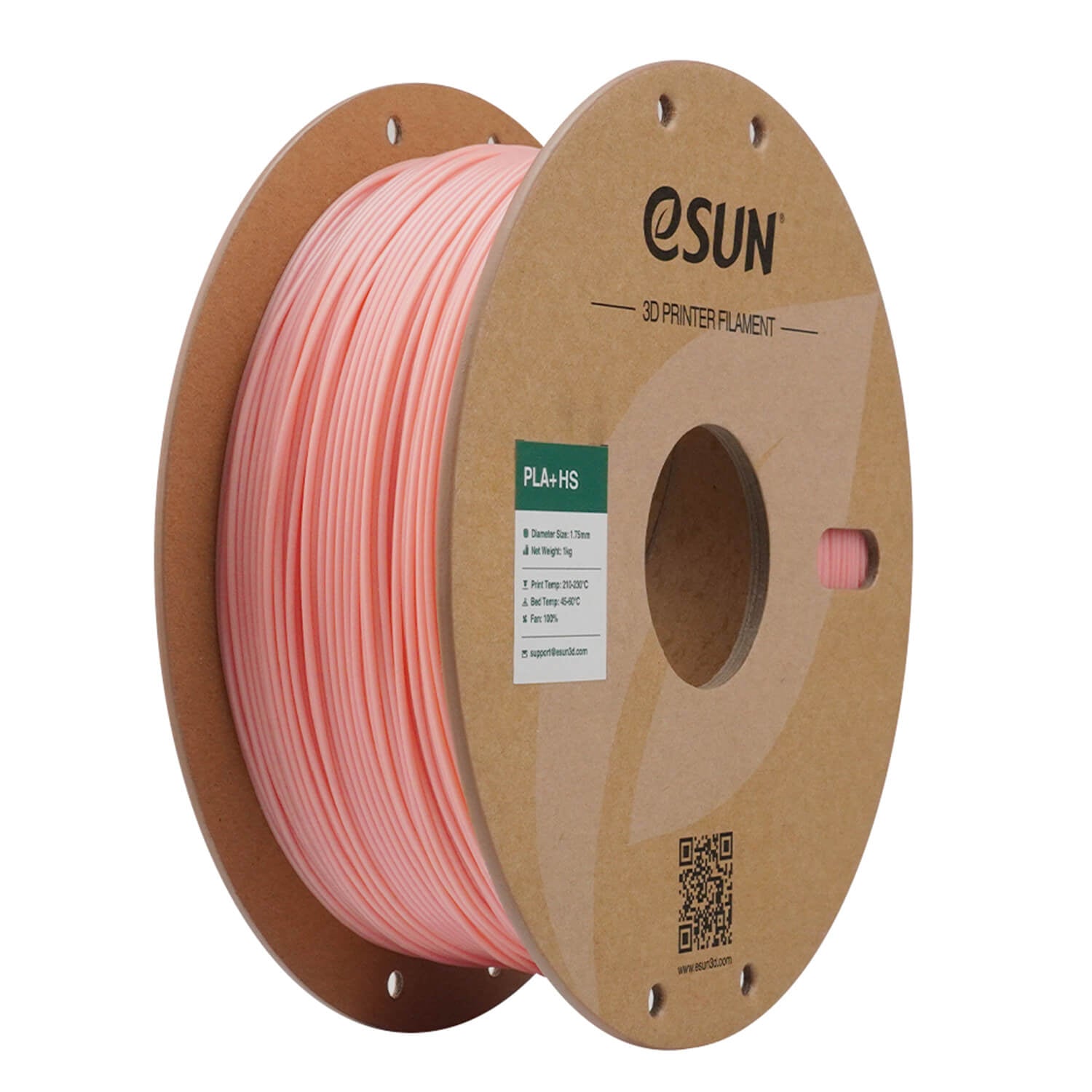 eSUN 3D-Drucker-Filament PLA+ HS 1,75 mm Hellpink, 1 kg