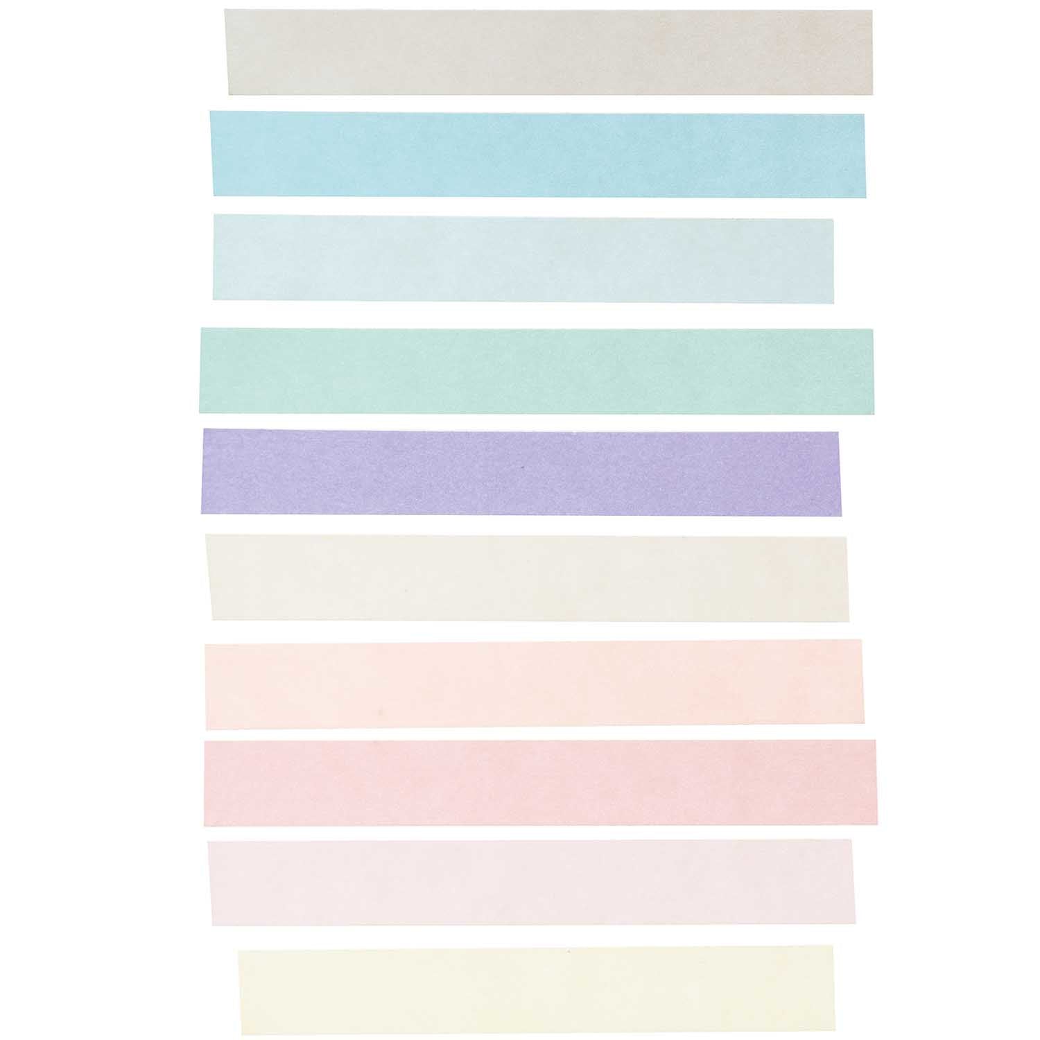 Rico Design Washi Tape – 15 mm × 5 m, mehrfarbig, wiederablösbar, 10 Rollen