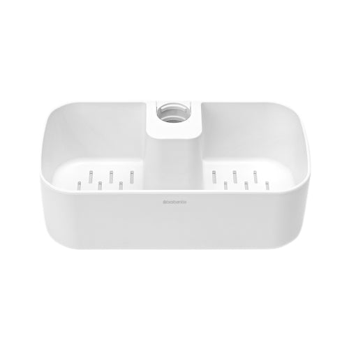 Brabantia Aufbewahrungsbox (Bad) ReNew – 13,3×24,4×7,5 cm, Kunststoff, Weiss