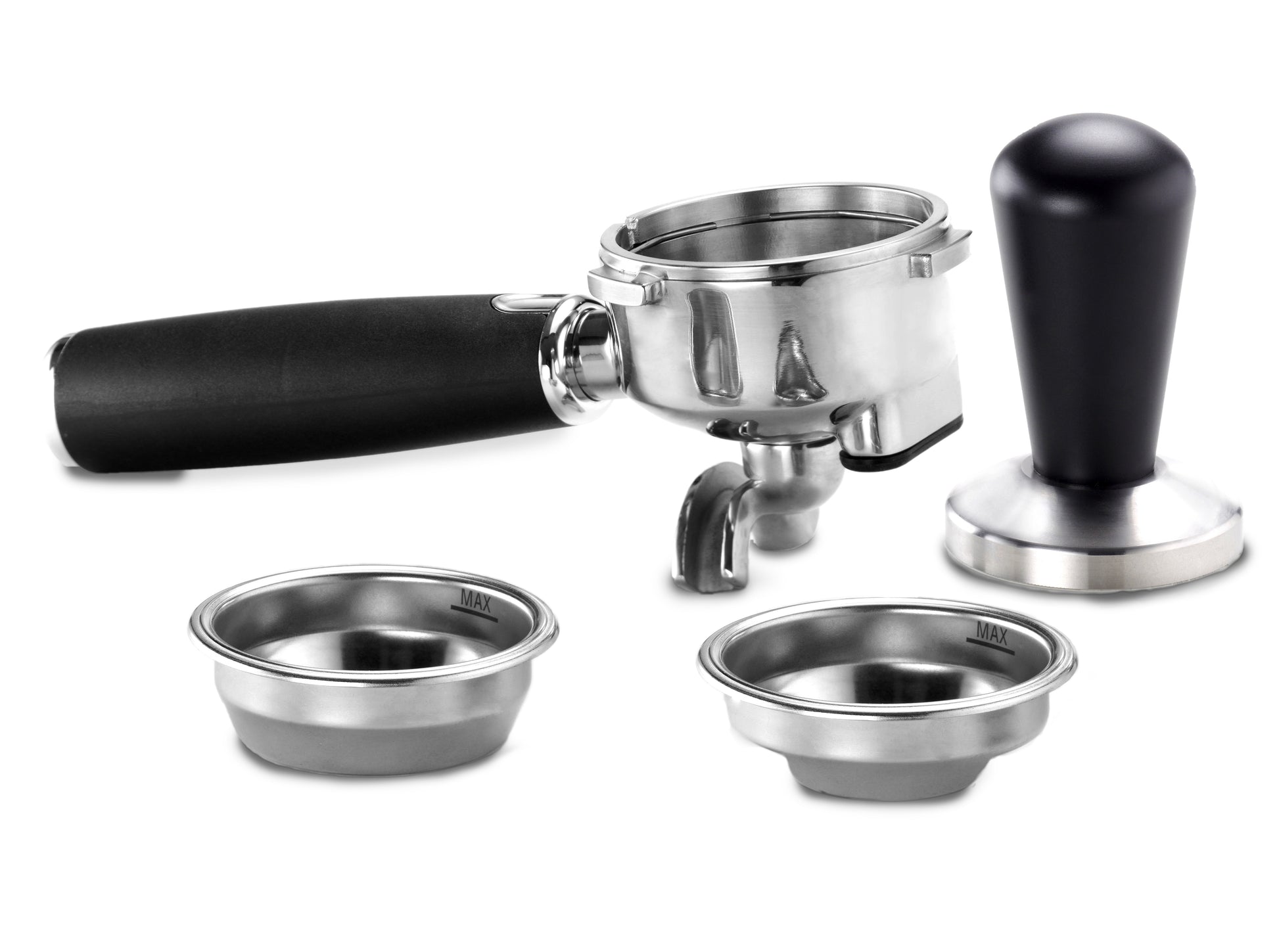 Trisa Barista Plus Espressomaschine (Siebträger) – 20 bar, 2,7 l, Milchschaumdüse, Grau, 28 × 41 × 32,5 cm