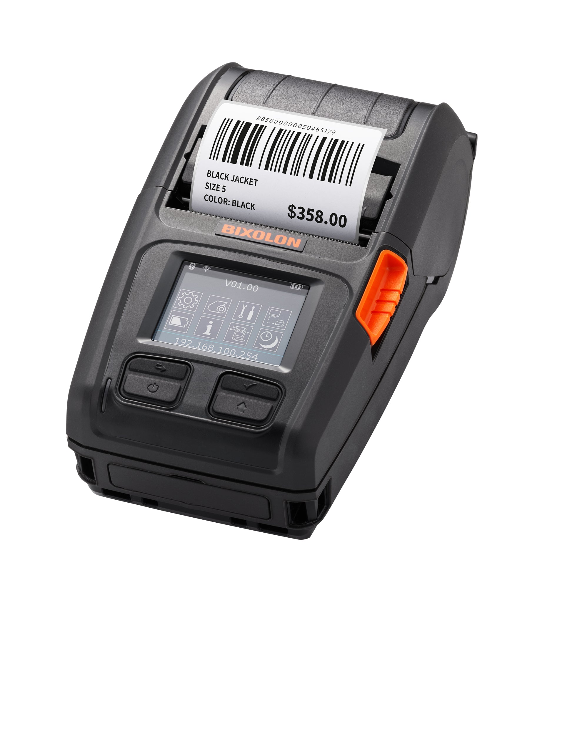 Bixolon XM7-20 – Etikettendrucker, Thermodirekt, Mobil, Bluetooth, 152,4 mm/s, für iOS