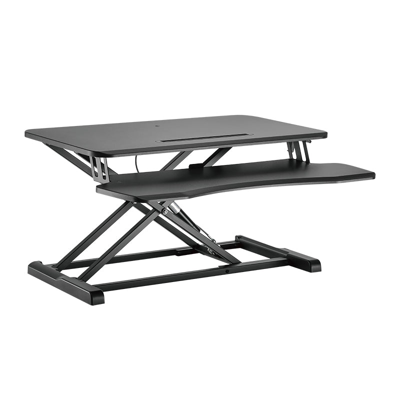 LogiLink EO0033 – Schreibtischaufsatz, 80 × 61,5 cm, höhenverstellbar, Gasfeder, für 1 Monitor, schwarz
