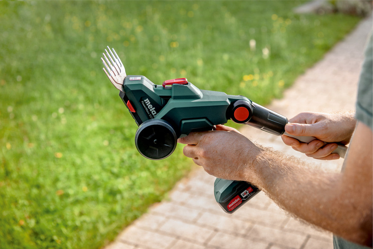 Metabo PowerMaxx SGS 12 Q Akku-Strauchschere – 12 V – Schnittbreite 115 mm – 2×2,0 Ah & Ladegerät