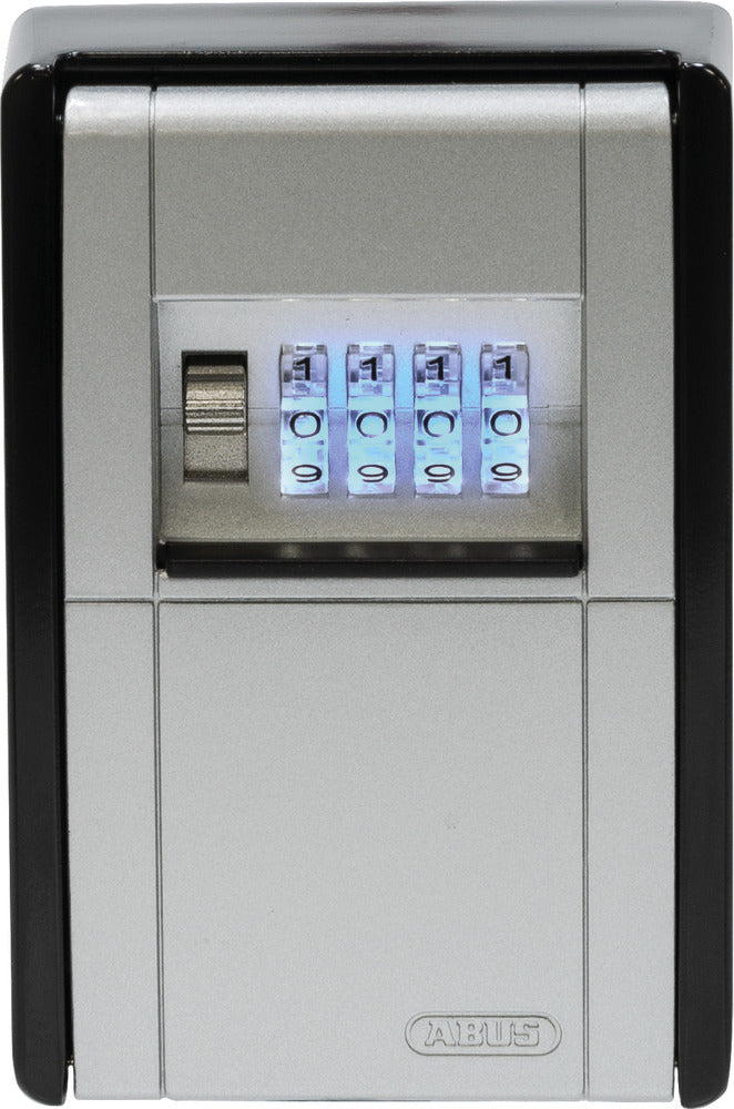ABUS Schlüsseldepot KeyGarage 787, Zahlenschloss, Stahlblech, Schwarz/Silber – Wandmontage