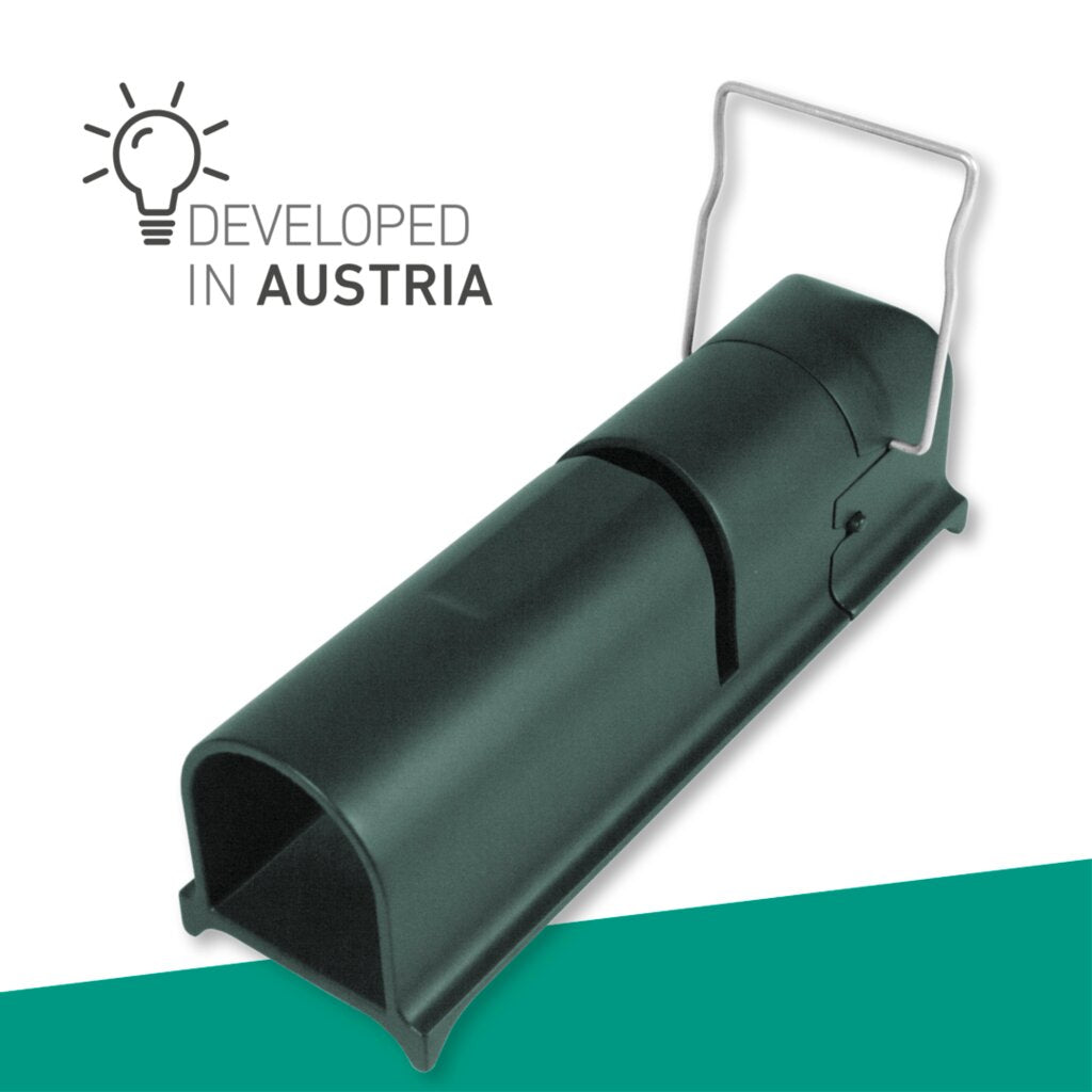 Windhager Secret Catch Insektenfalle – 5,5 × 5 × 16 cm – grün – Kunststoff – für Mäuse