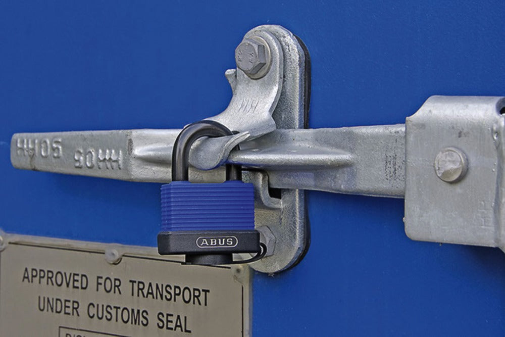 ABUS 70IB/45HB63 Mechanisches Vorhängeschloss – Messing, Bügel H×B 63×20 mm, Ø8 mm, Sicherheitsstufe 5, Blau