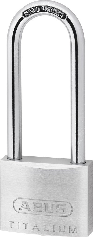 ABUS 64TI/40HB63 Mechanisches Vorhängeschloss – Aluminium, Bügel H×B 63×22 mm, Sicherheitsstufe 5, Aussen