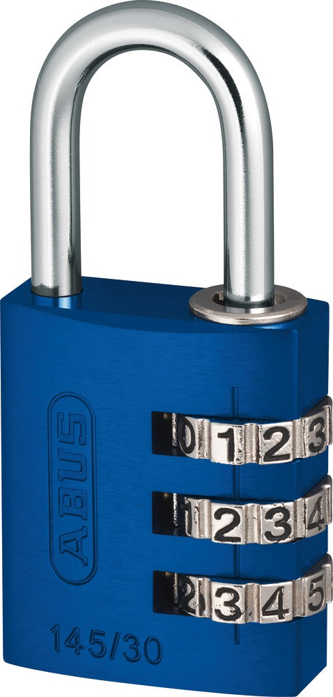 ABUS Zahlenschloss – 32 × 16 × 65 mm, Blau
