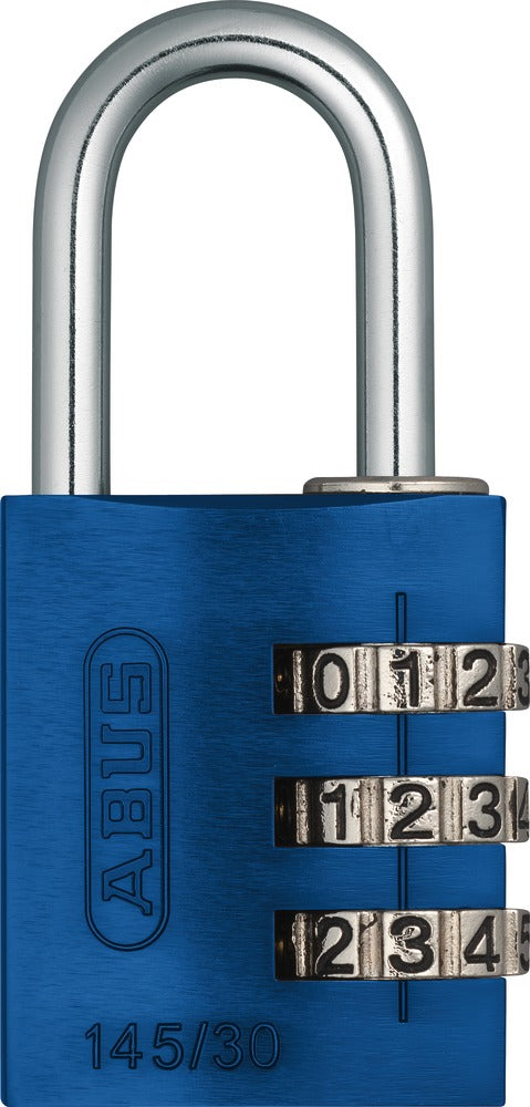 ABUS Zahlenschloss – 32 × 16 × 65 mm, Blau