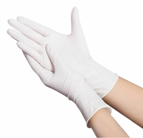 MedBrun Einweghandschuhe Nitril – XL, 50 Paar (100 Stück) – Weiss, CE, puderfrei, latexfrei