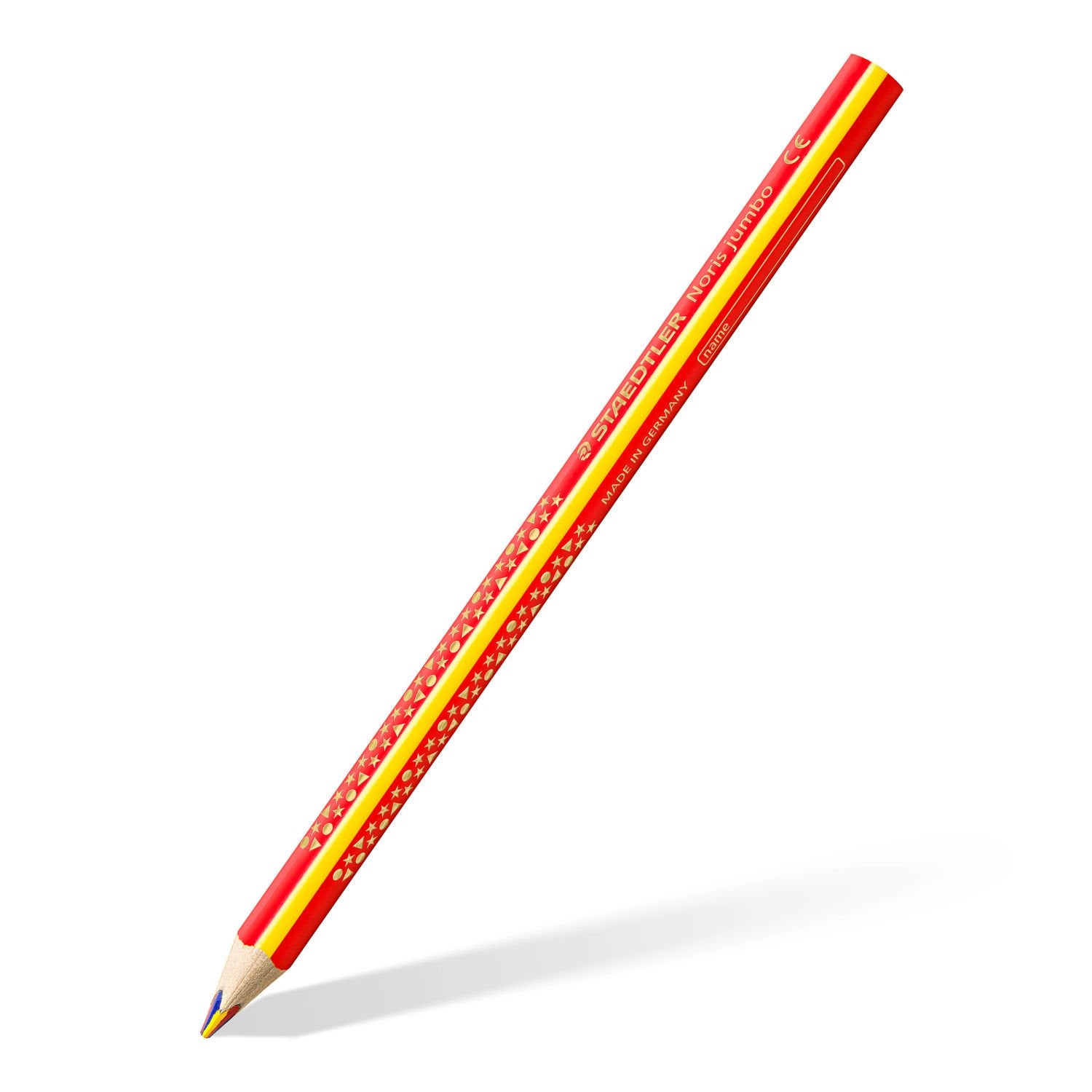 Staedtler Mehrfarbenstift Noris Jumbo – 3 Farben, Ø 4 mm, dreikantig, FSC/PEFC