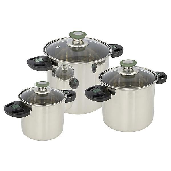 Bo-Camp Kochtopf Elegance Compact – 6 l, Ø 20 cm, Edelstahl