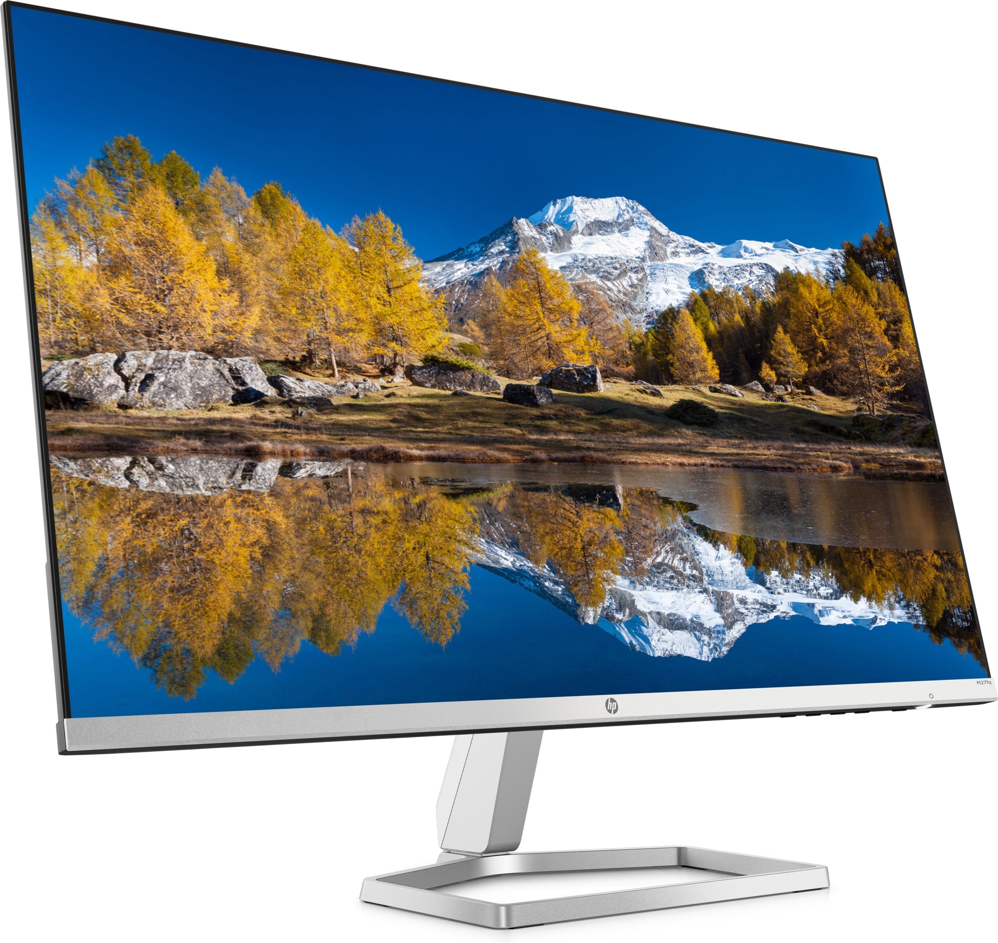 HP M27Fq – Monitor, 27", 2560 × 1440 (WQHD), IPS, 75 Hz, 300 cd/m², FreeSync, Silber