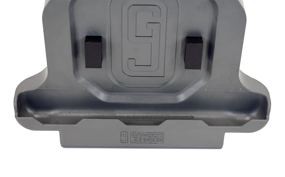 Gamber-Johnson Fahrzeug-Dock für Zebra ET51/56 – VESA 75×75, stossfest (MIL‑STD 810G) – Grau