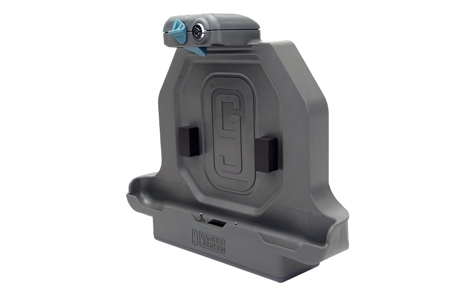 Gamber-Johnson Fahrzeug-Dock für Zebra ET51/56 – Kabelgebunden, 12–32 V – Schwarz
