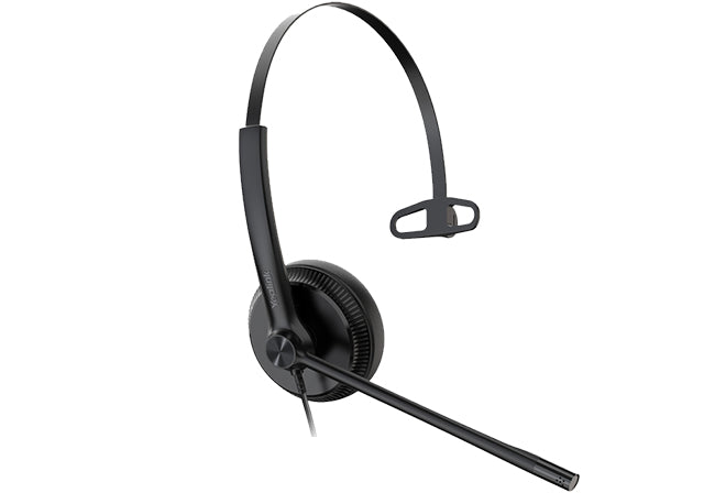 Yealink YHS34 Office-Headset – On-Ear, Mono, Kabelgebunden, für T19(P), T21(P), T23P und andere, Schwarz