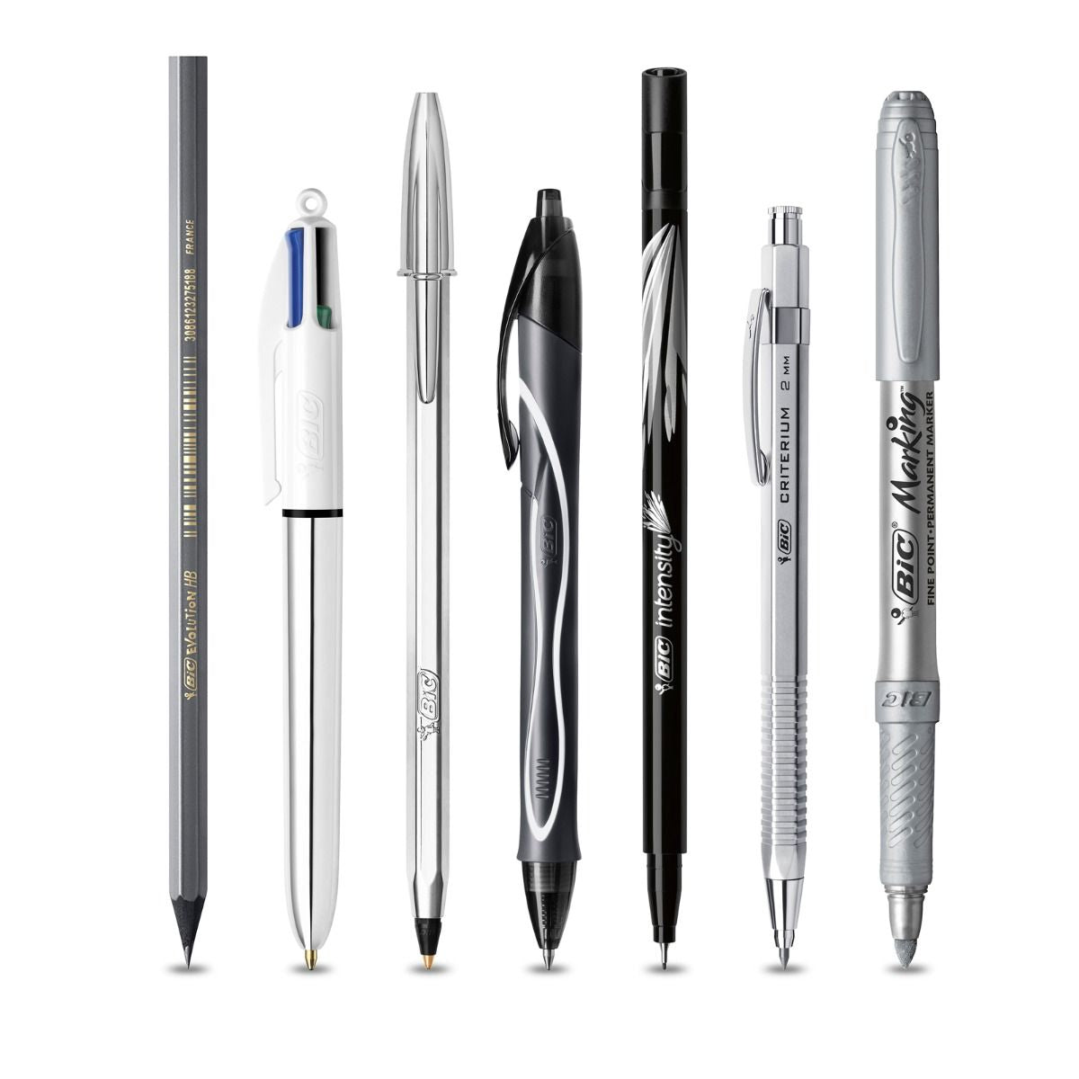 BIC Geschenkset – 110 × 220 mm – Notizbuch & Schreibgeräte – schwarz/grau/silber/weiss