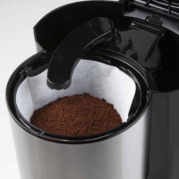 Domo DO709K Filterkaffeemaschine – 8 Tassen, 1 l, Karaffe, Schwarz/Edelstahl