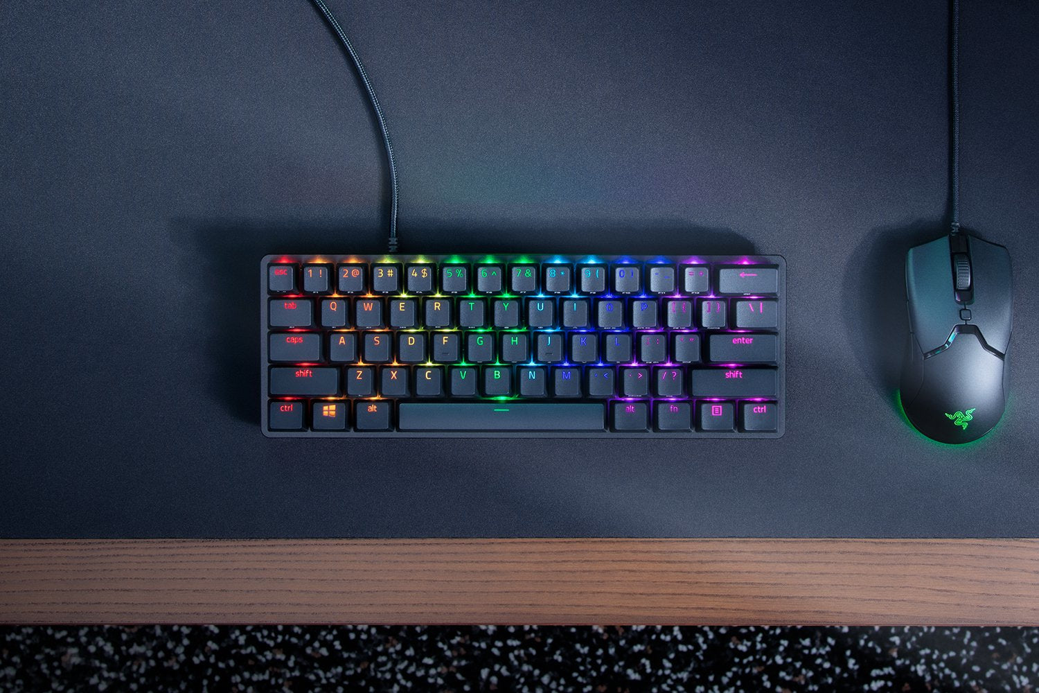 Razer Huntsman Mini – Tastatur, kabelgebunden (USB-C), CH-Layout (DE-CH), 60% – für Windows