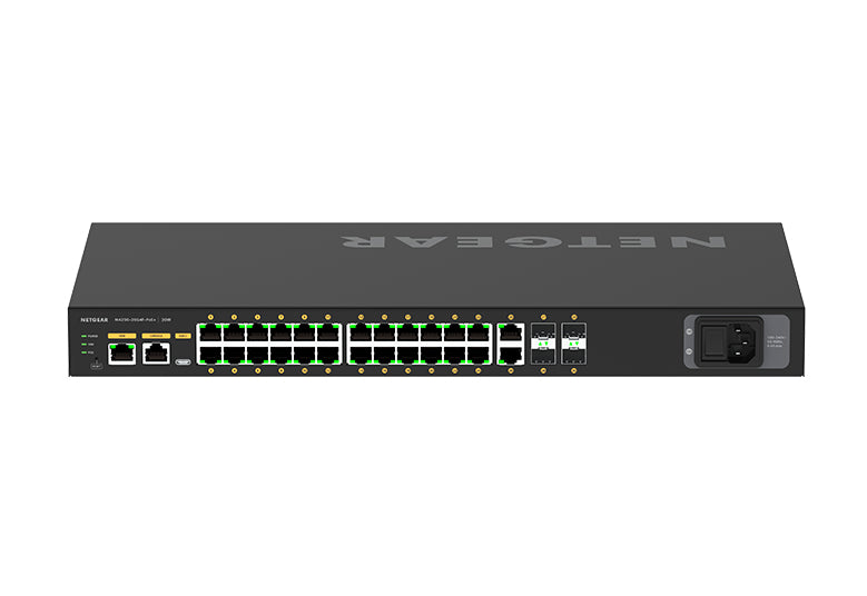NETGEAR GSM4230P-100EUS – Managed Switch – 30×GbE, 4×SFP, L2/L3, PoE+ 300 W, 1U