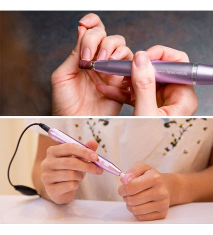 Rio Elektrischer Nagelpolierer – USB-betrieben, 20000 U/min – 11 Aufsätze – Violett – Aluminium