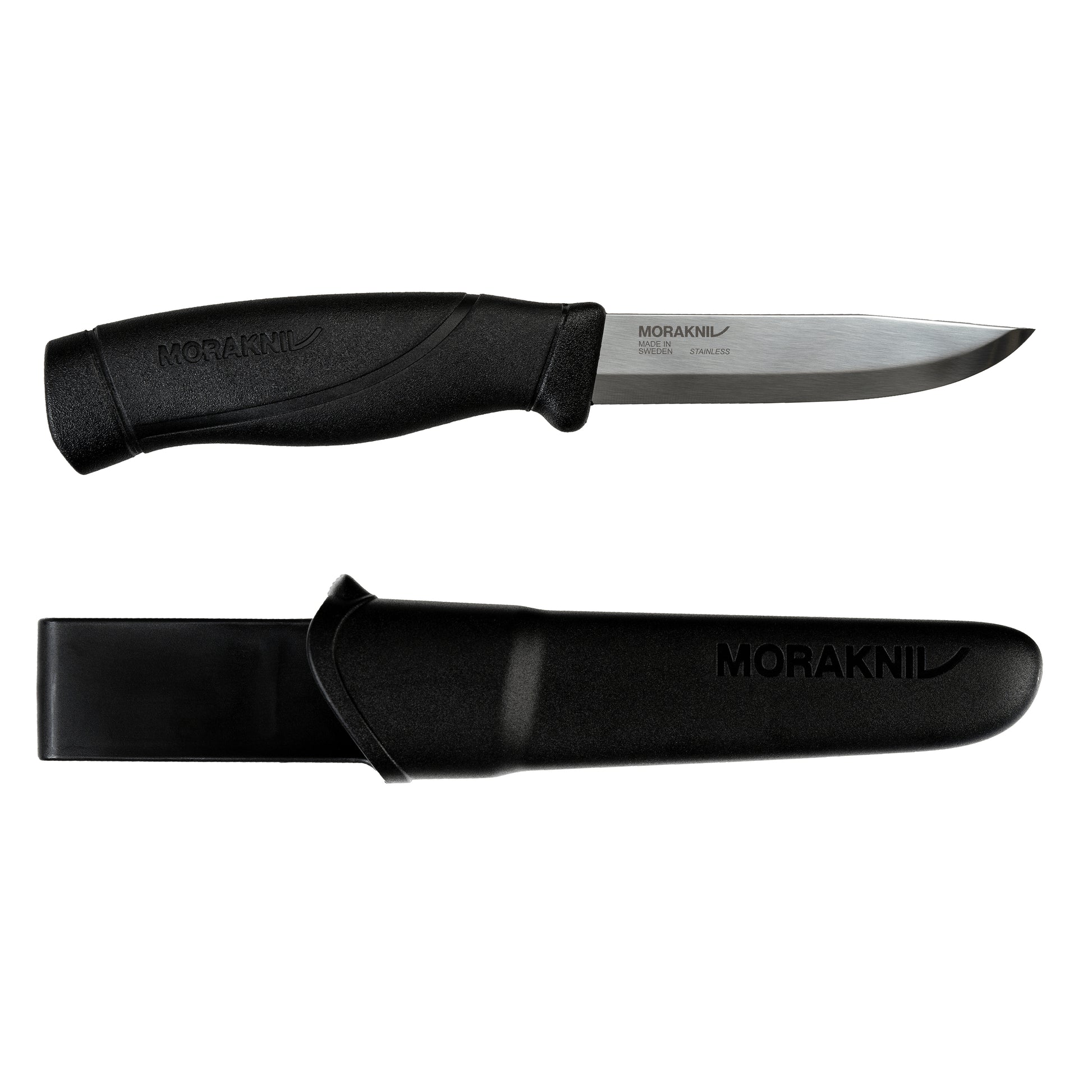 Morakniv Companion HeavyDuty (S) – Outdoormesser 104 mm, inkl. Scheide, schwarz