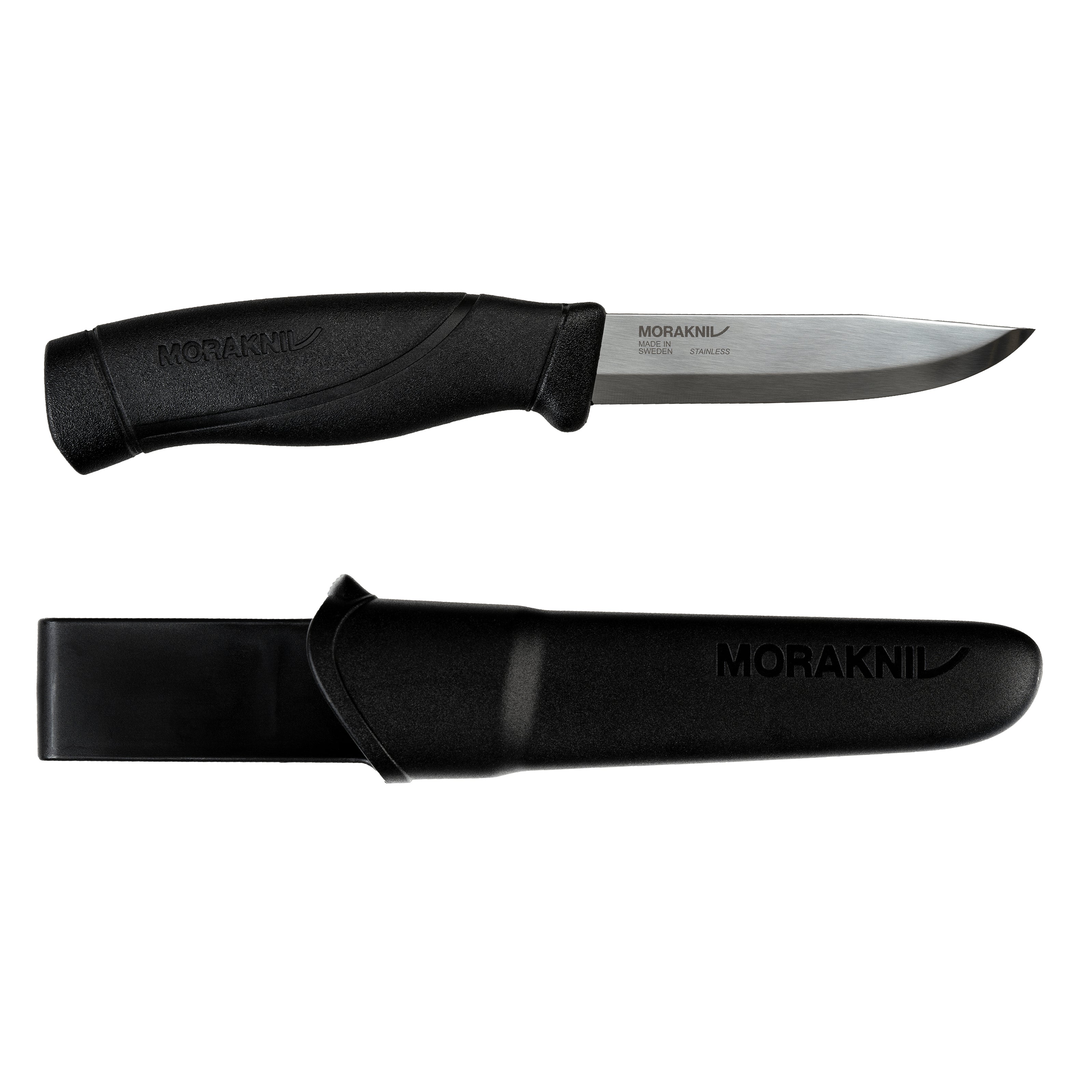 Morakniv Companion HeavyDuty (S) – Outdoormesser 104 mm, inkl. Scheide, schwarz