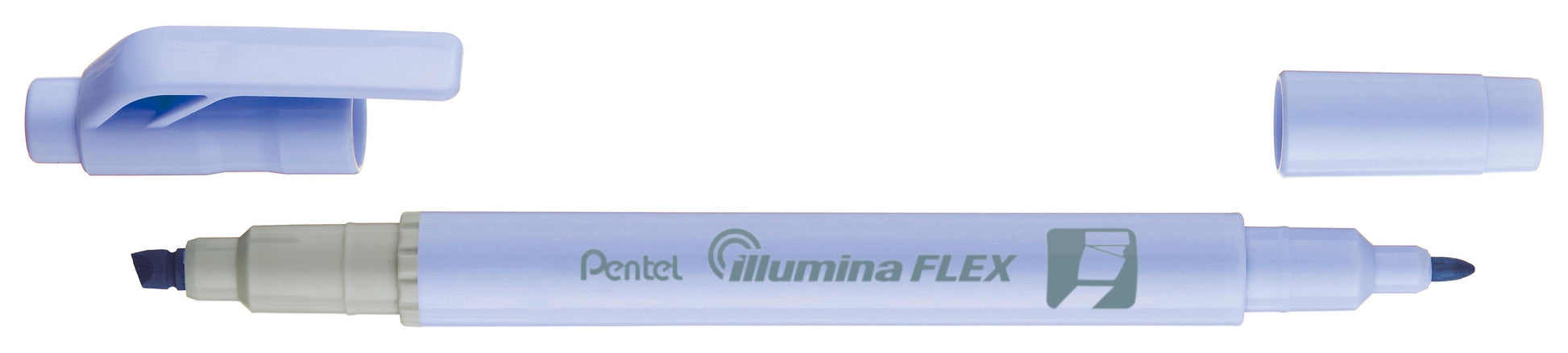 Pentel Illumina Flex Textmarker Blau – Dual-Tip