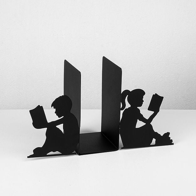 Wallxpert Buchstützen Kids – 405 × 220 mm – Metall