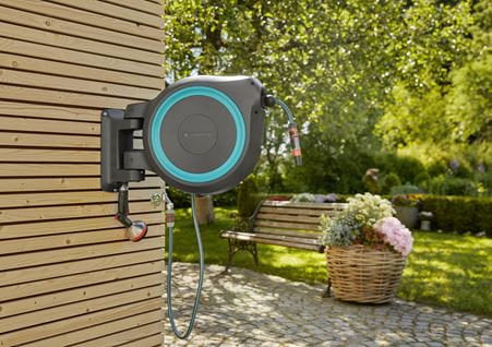 Gardena RollUp XL Schlauchbox 35 m – wandmontiert, automatisch, schwarz