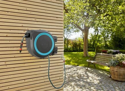 Gardena RollUp XL Schlauchbox 35 m – wandmontiert, automatisch, schwarz
