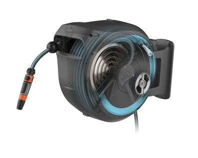 Gardena RollUp XL Schlauchbox 35 m – wandmontiert, automatisch, schwarz