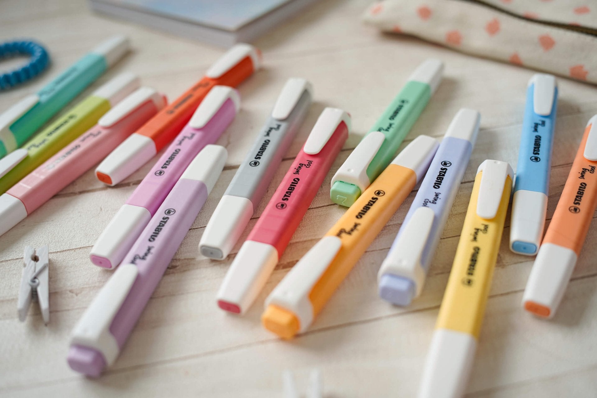 STABILO Swing Cool Pastell Textmarker – Pink, Keilspitze 1–4 mm
