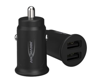 Ansmann CC212 Auto-Ladegerät 12 W – USB-A×2 – Schnellladefunktion – für 12–24 V Fahrzeugsteckdose – schwarz