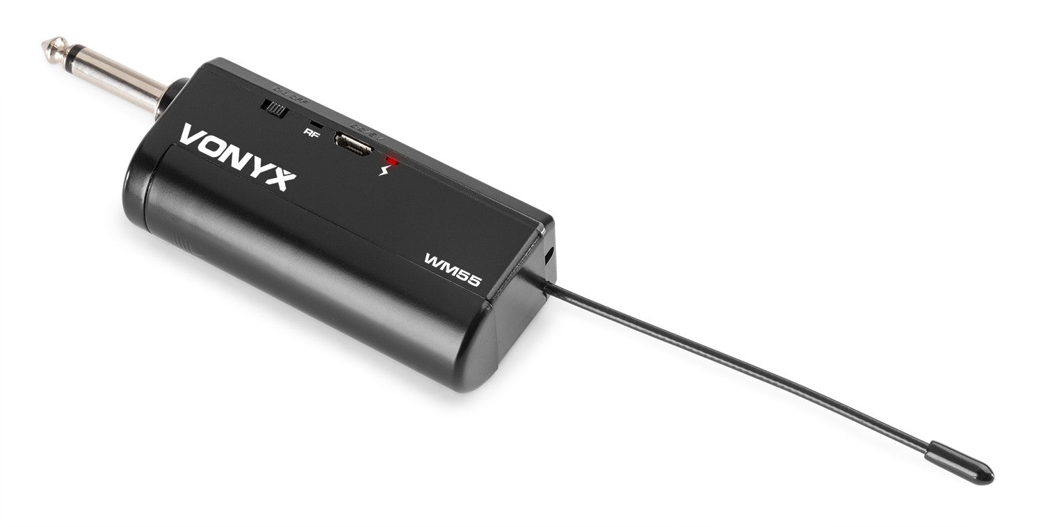 Vonyx WM55 Studio-Mikrofon – 6,35 mm Klinke, Kabellos, Niere, 40–18'000 Hz, Schwarz/Grau