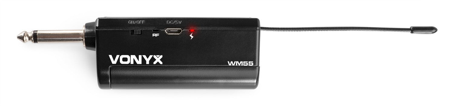 Vonyx WM55 Studio-Mikrofon – 6,35 mm Klinke, Kabellos, Niere, 40–18'000 Hz, Schwarz/Grau