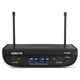 Vonyx WM82C Mikrofon-Set – XLR, 6,3 mm Klinke, Kabellos, 30–20'000 Hz