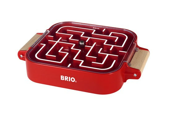 BRIO Mitnehm-Labyrinth Puzzle – 17,5 × 4 × 23 cm – ab 3 Jahren – rot