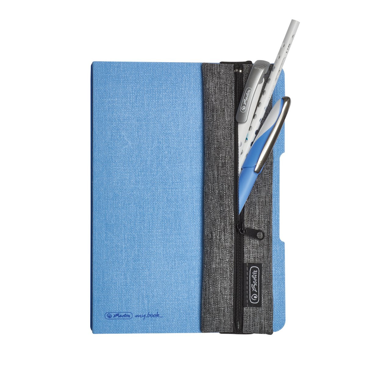 Herlitz Etui – grau – Stoff