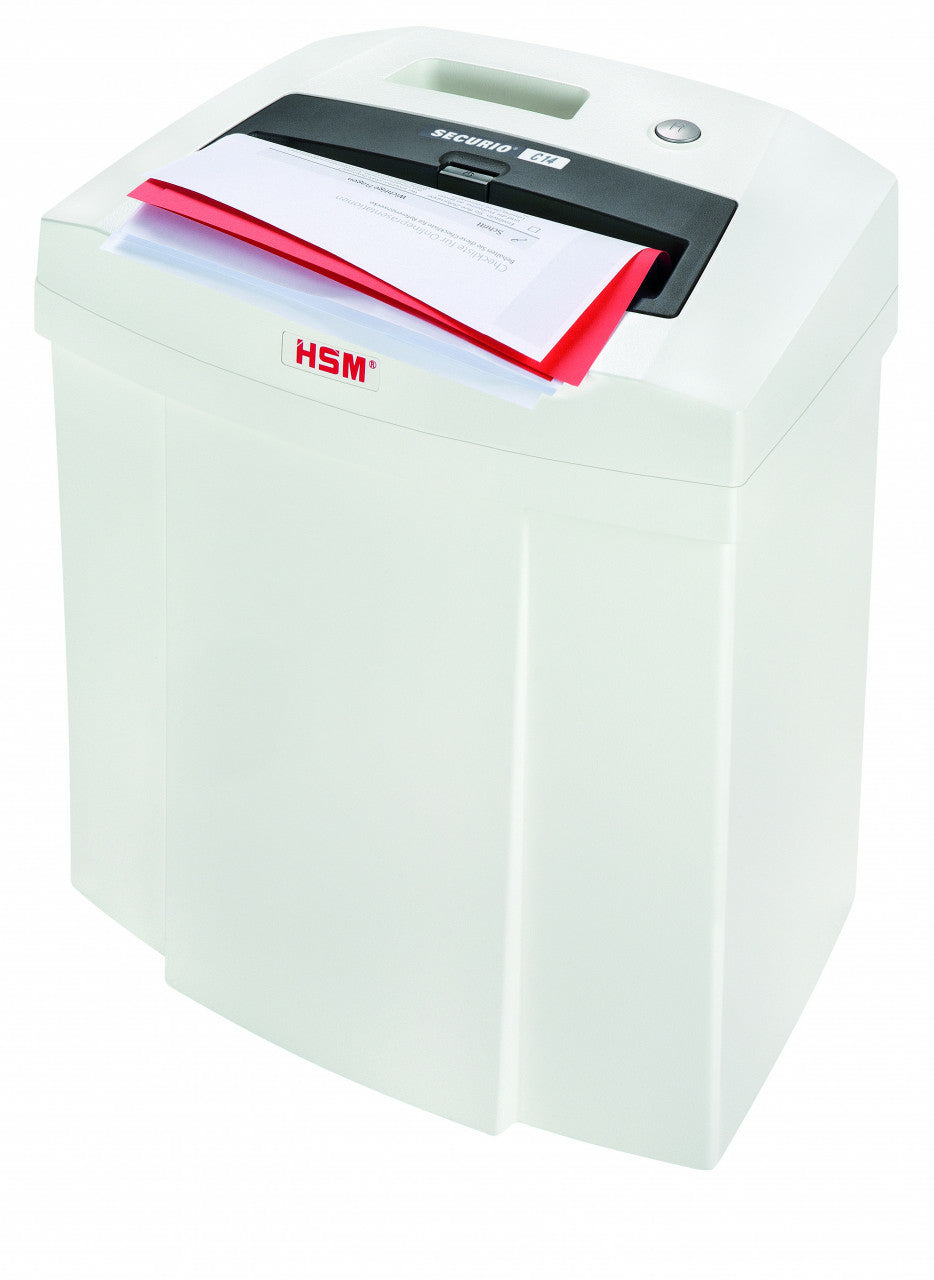 HSM Securio AV C14 – Aktenvernichter, DIN P-4, Partikelschnitt 4 × 25 mm, 6 Blatt, 20 l