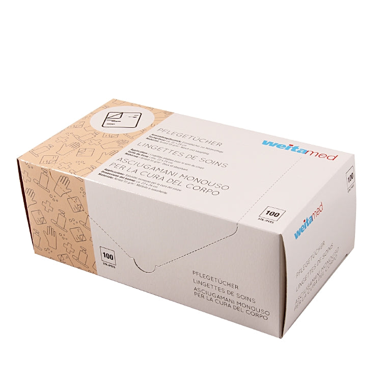 WeitaMed Hygiene-Tuch – 22 × 24 cm – Spender – 100 Stk – Airlaid