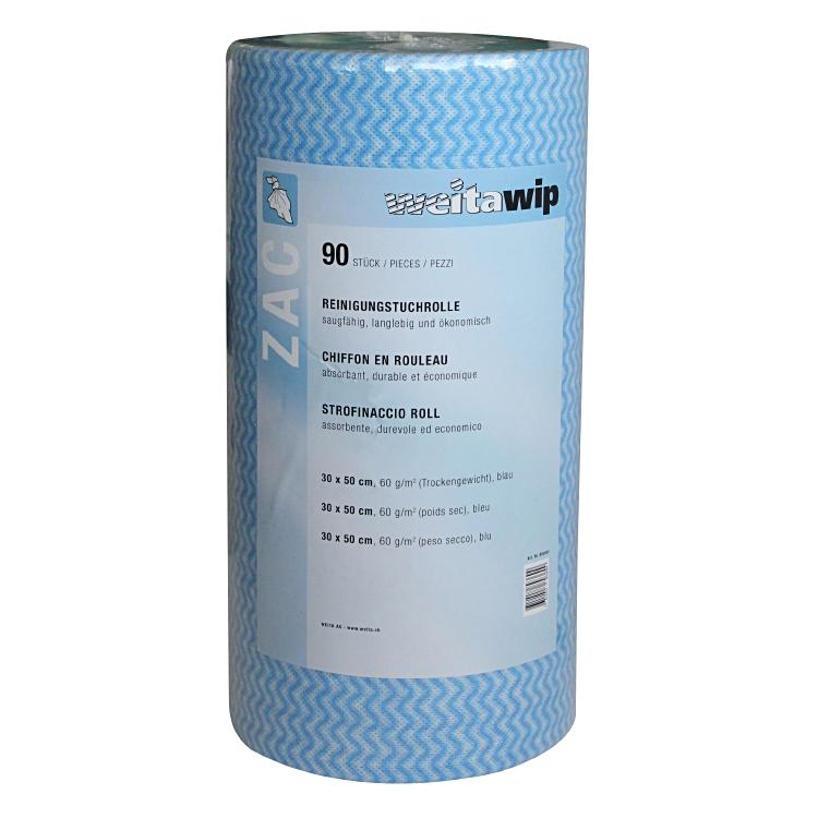 Weitaclean Reinigungstuch W-Wipe Blau – Viskose/Polyester – 30 × 50 cm – assortiert – 90 Stk.