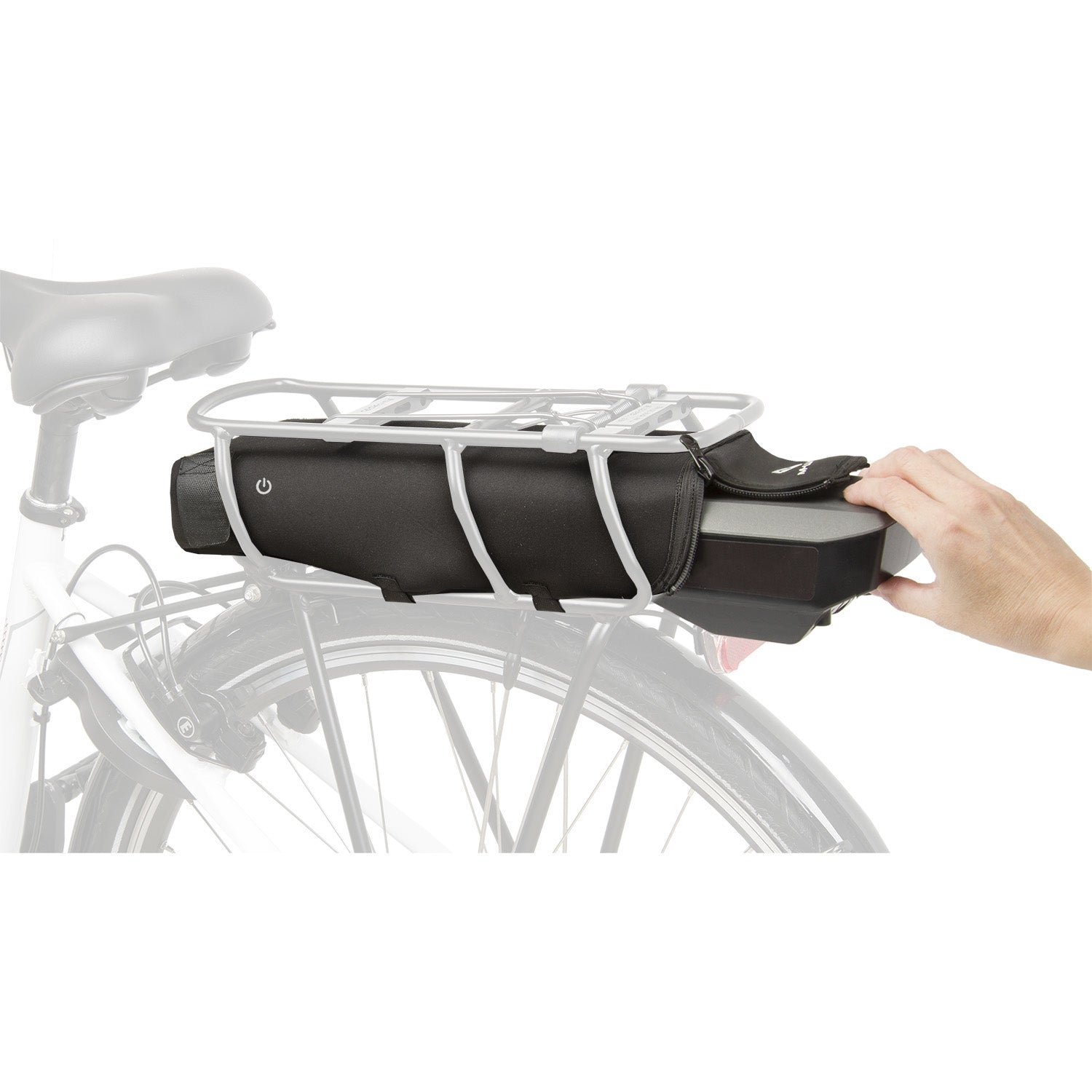 M-Wave Batterieabdeckung – für Velo – Neopren, schwarz