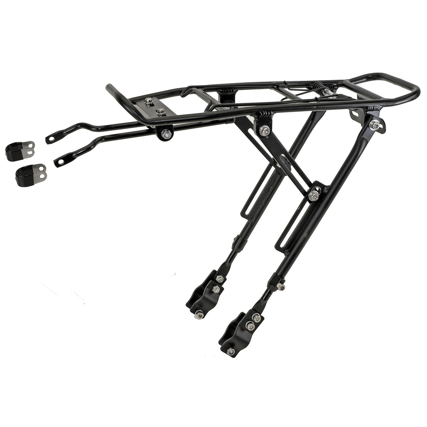 M-Wave Fahrradhalter – mit Reflektorhalter – für Raddurchmesser 20–29″, bis 25 kg – Schwarz, Aluminium