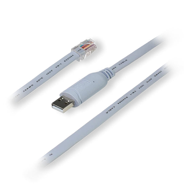 Teltonika PR2UR18M Console-Kabel – RJ-45 zu USB-A, 1,8 m, Grau